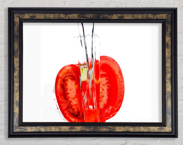 Tomato Waterfall Framed Print