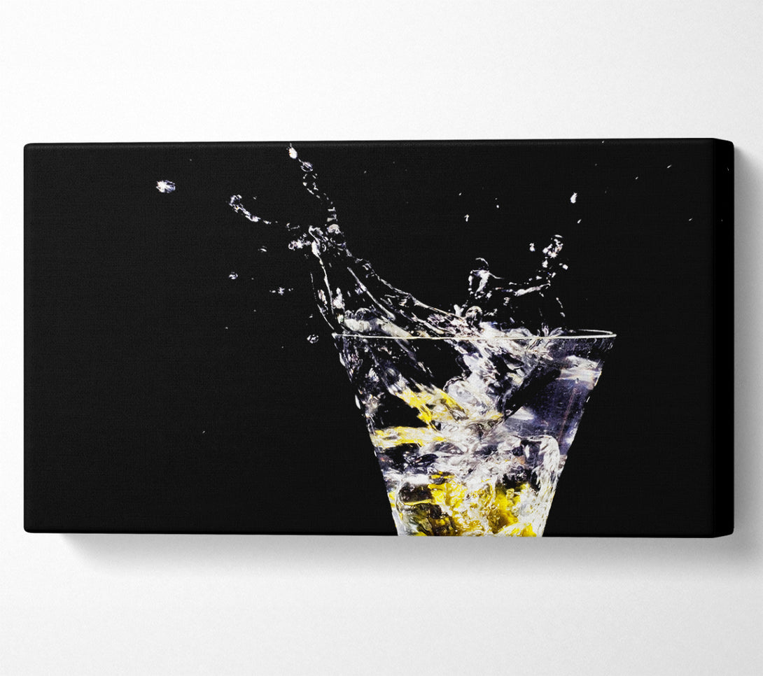  A Canvas Print of Gin And Tonic Splash Canvas Print