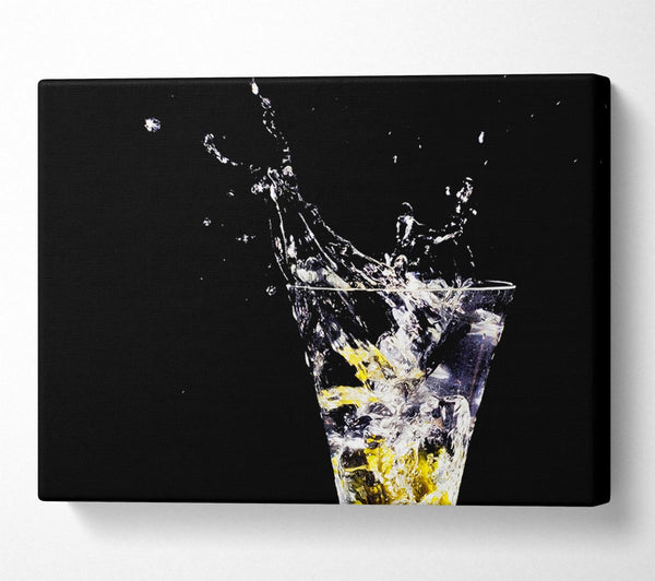  A Canvas Print of Gin And Tonic Splash Canvas Print
