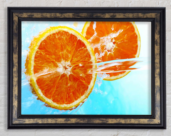 Orange Sun Framed Print