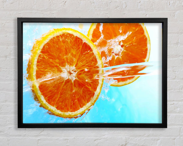 Orange Sun Framed Print