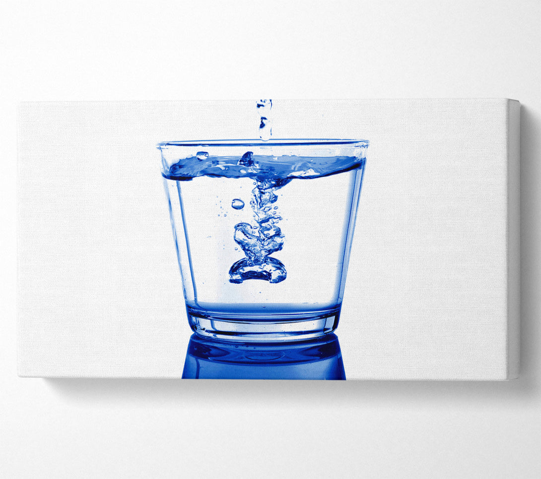  A Canvas Print of Water Glass Canvas Print