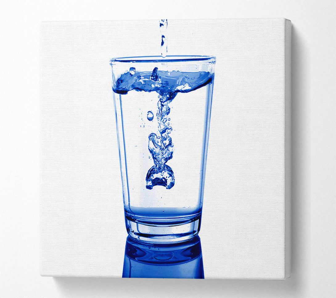  A Canvas Print of Water Glass Canvas Print