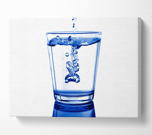  A Canvas Print of Water Glass Canvas Print