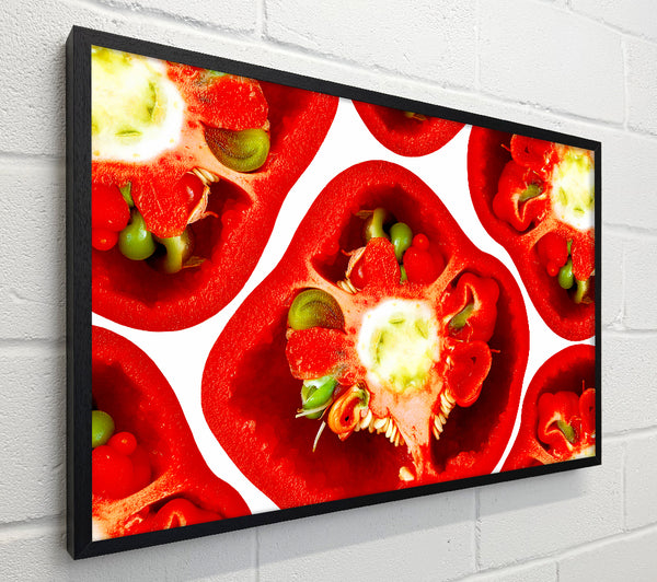 The Centre Of The Red Pepper