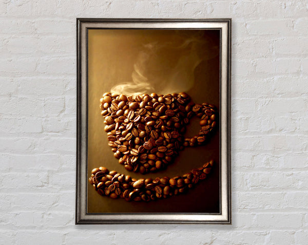 Coffee Bean Smile Framed Print