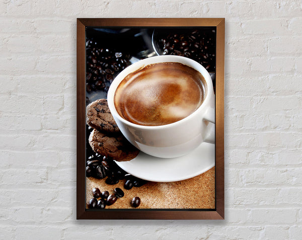 Cappuccino Treat Framed Print