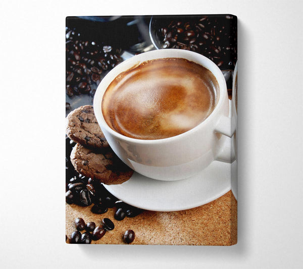  A Canvas Print of Cappuccino Treat Canvas Art