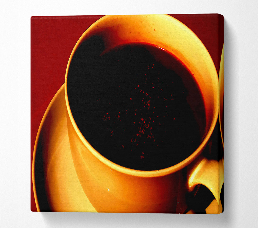  A Canvas Print of Coffee In Sunlight Canvas Art