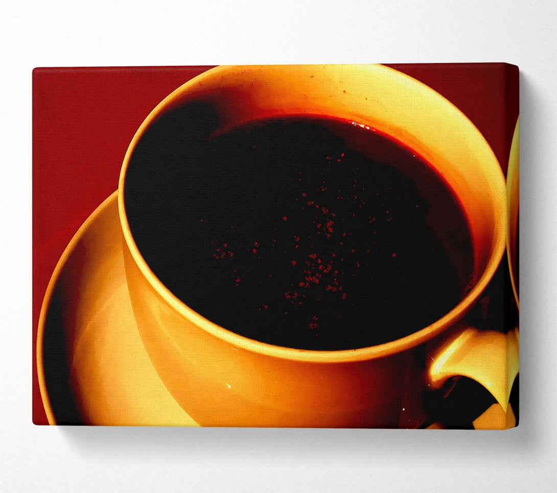  A Canvas Print of Coffee In Sunlight Canvas Art