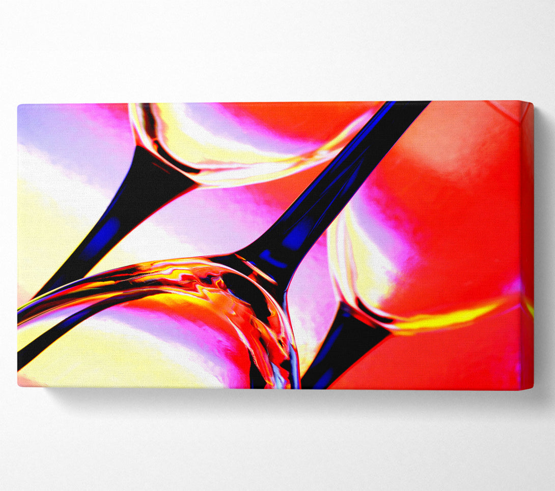  A Canvas Print of Wine Glass Trio Canvas Art