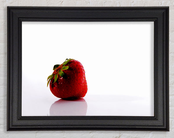 Lonely Strawberry Framed Print