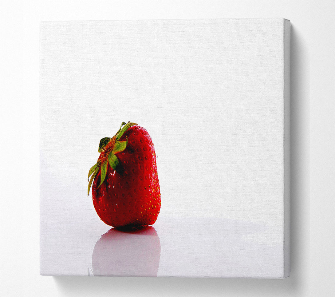  A Canvas Print of Lonely Strawberry Canvas Wall Art