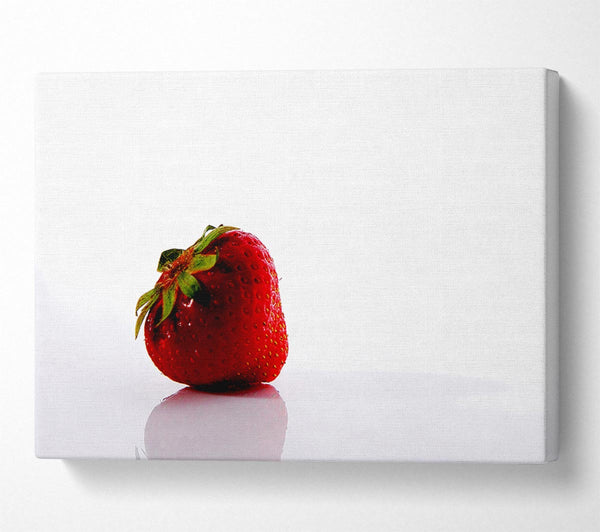  A Canvas Print of Lonely Strawberry Canvas Wall Art