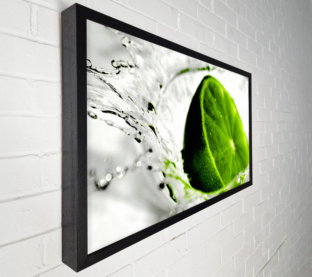  A Canvas Print of Lime Splash Canvas Art