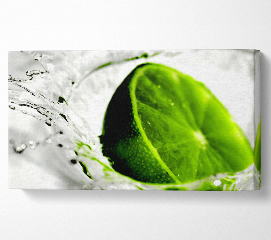  A Canvas Print of Lime Splash Canvas Art