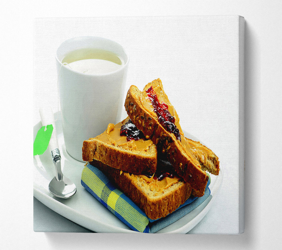  A Canvas Print of Tea And Toast Canvas Print