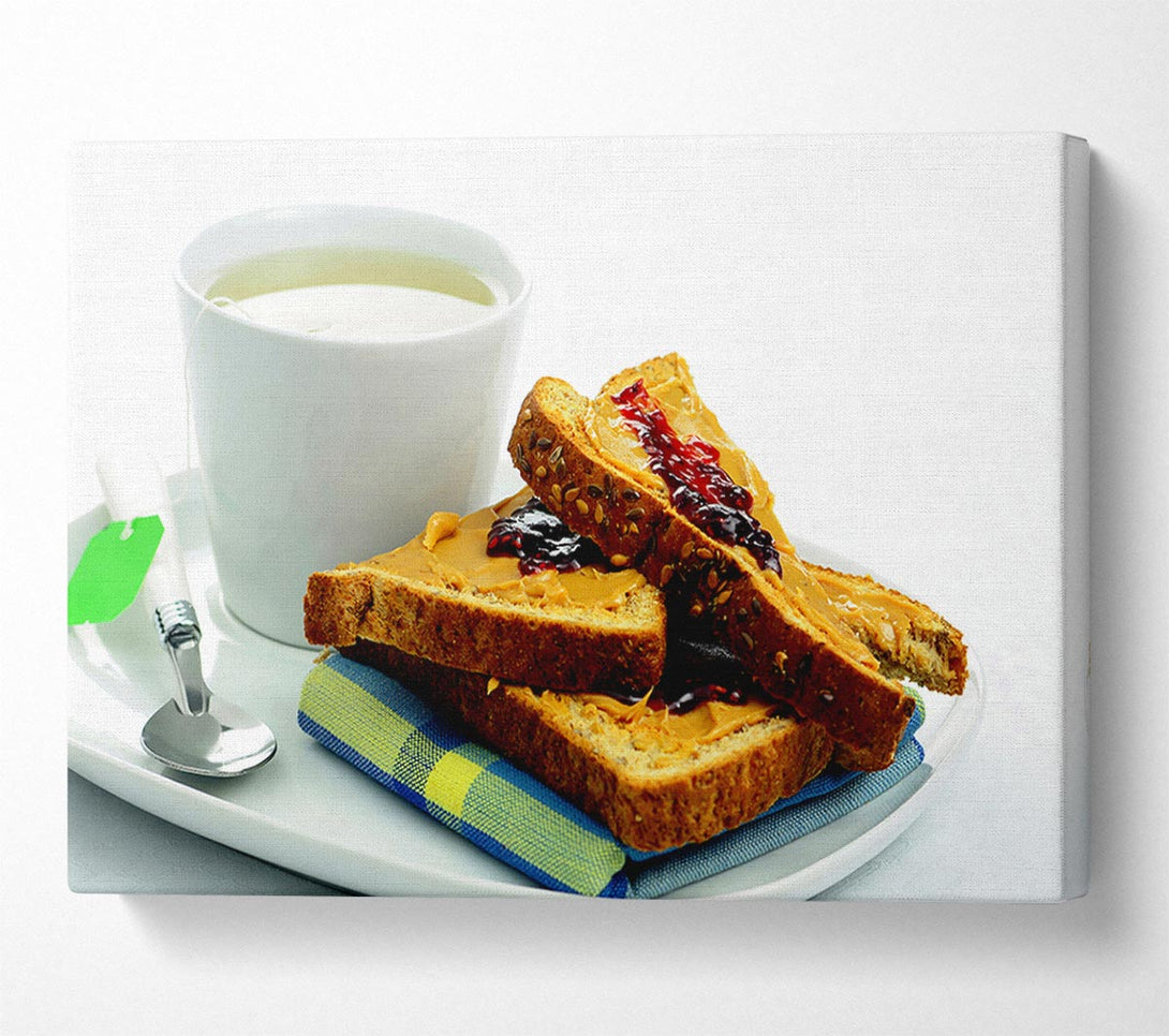  A Canvas Print of Tea And Toast Canvas Print