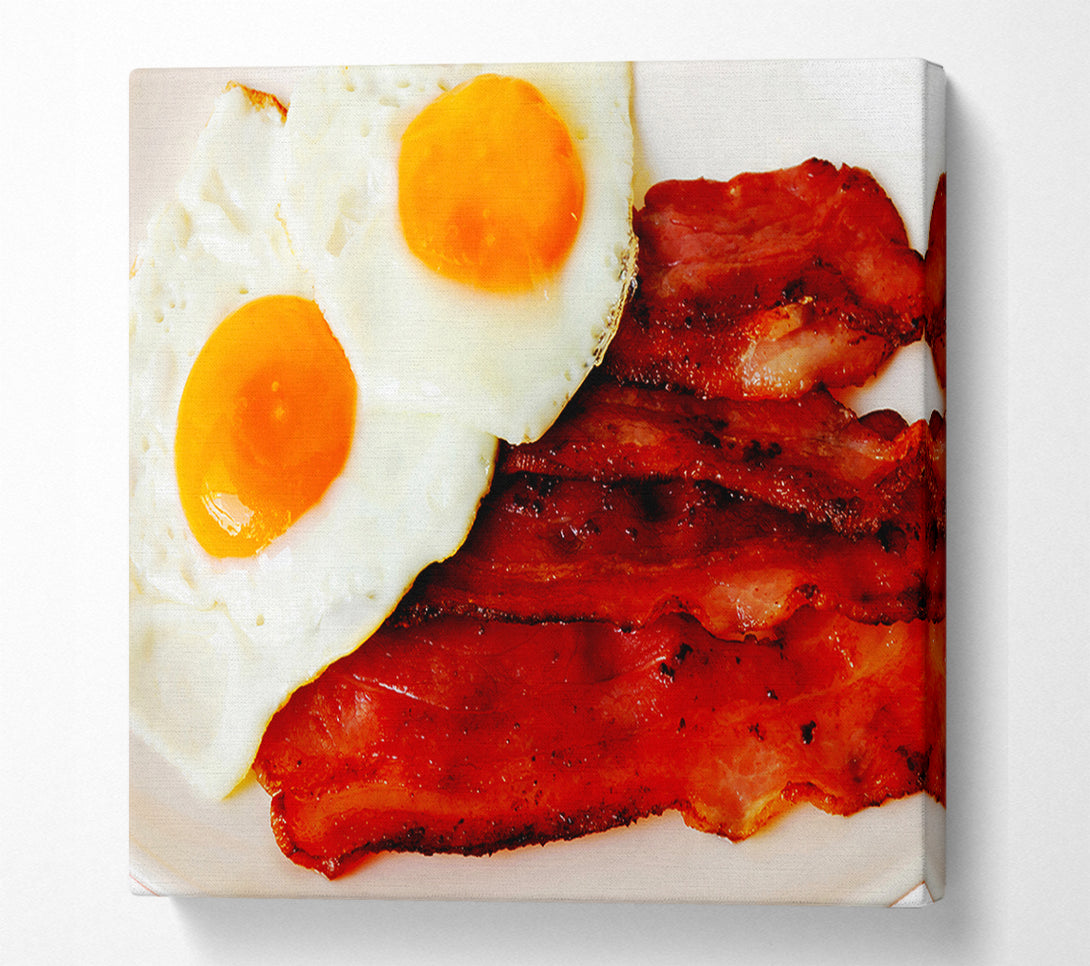  A Canvas Print of Eggs And Bacon Canvas Print
