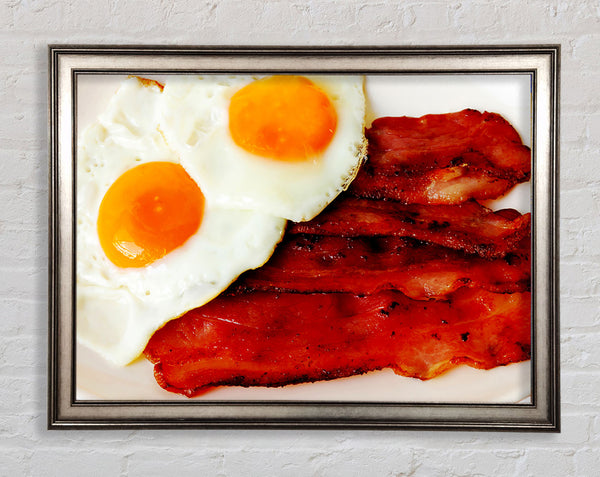 Eggs And Bacon Framed Print