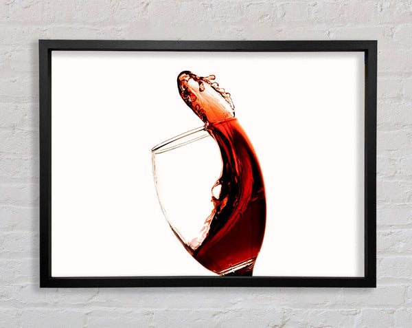 Red Wine Pour Framed Print