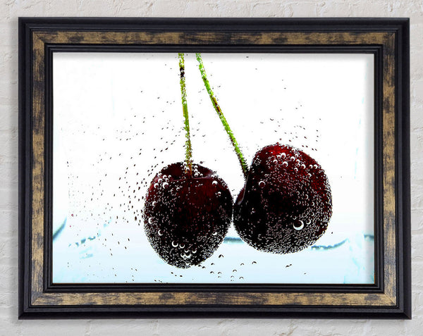 Twin Cherry Fizz Framed Print