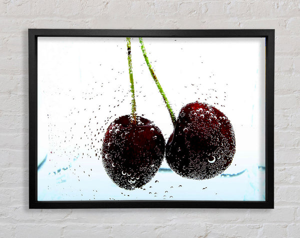 Twin Cherry Fizz Framed Print
