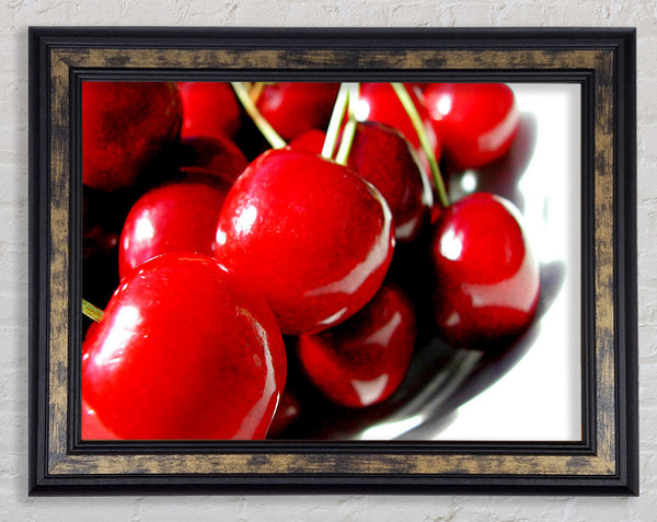 Red Cherry Treat Framed Print