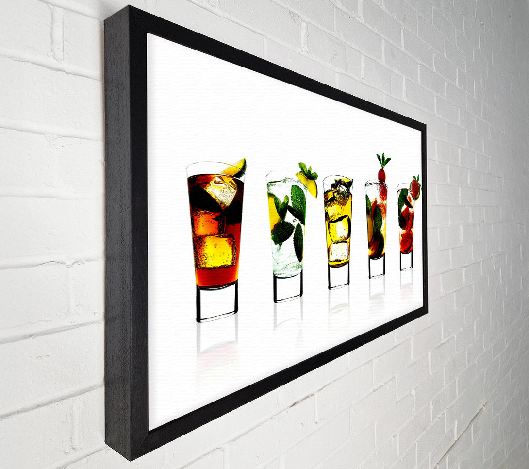  A Canvas Print of Cocktail Party With Ice Canvas Print