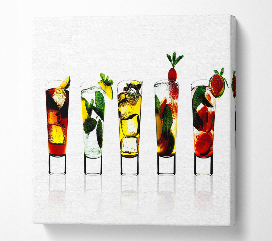  A Canvas Print of Cocktail Party With Ice Canvas Print