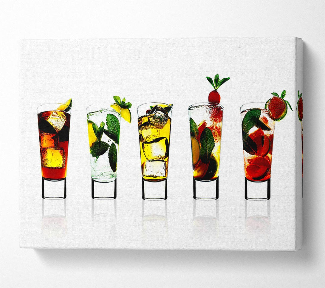  A Canvas Print of Cocktail Party With Ice Canvas Print