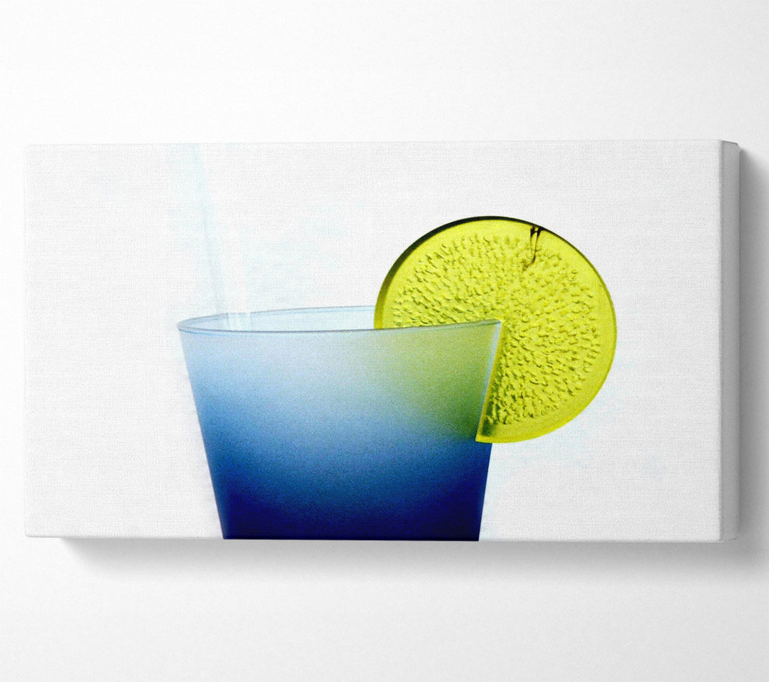  A Canvas Print of Blue Frost Slice Canvas Wall Art