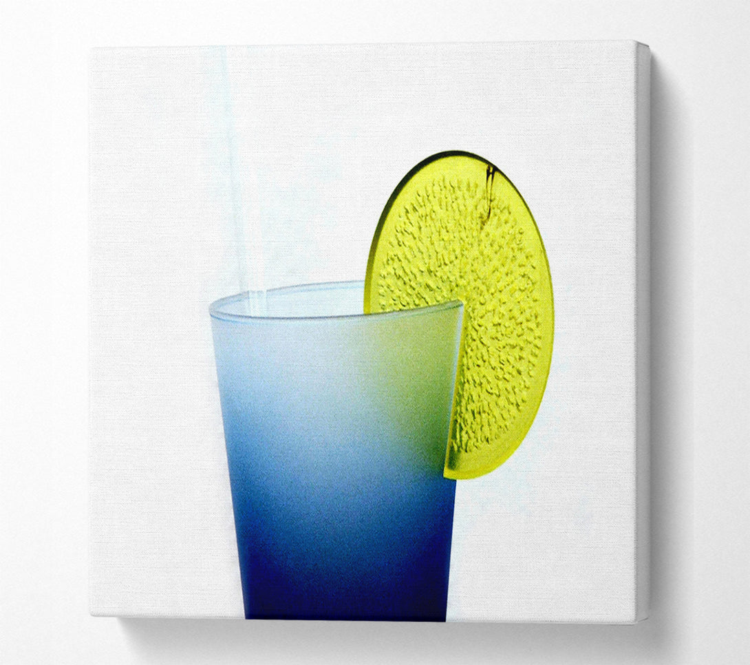  A Canvas Print of Blue Frost Slice Canvas Wall Art