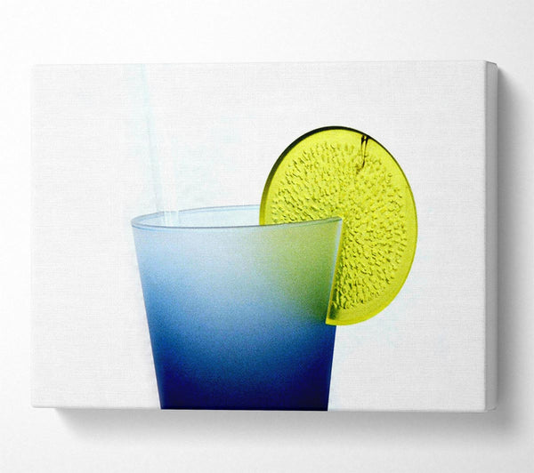  A Canvas Print of Blue Frost Slice Canvas Wall Art
