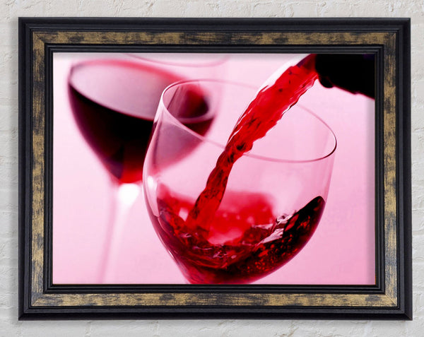 Red Wine For Two Framed Print