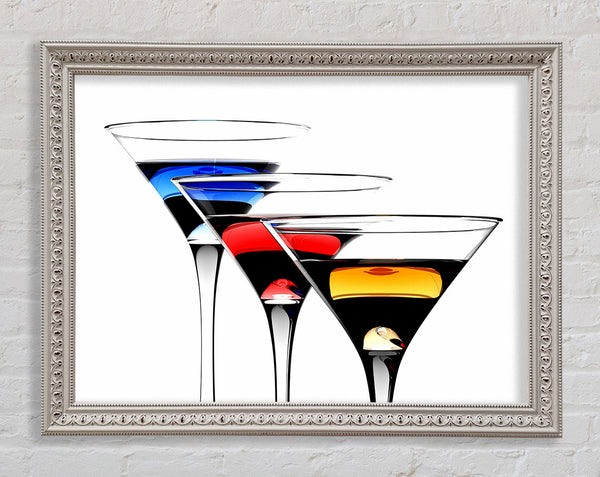 Cocktail Trio Framed Print