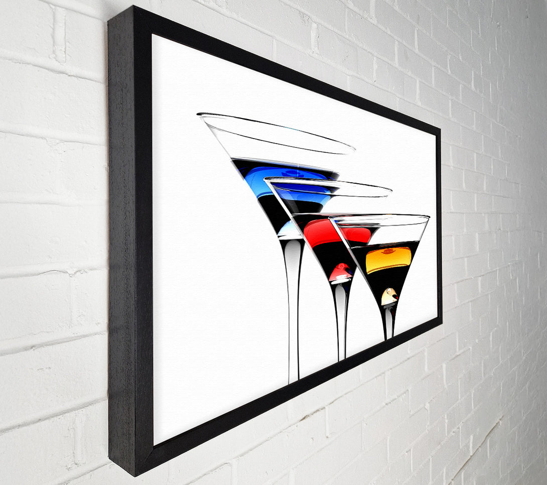  A Canvas Print of Cocktail Trio Canvas Print