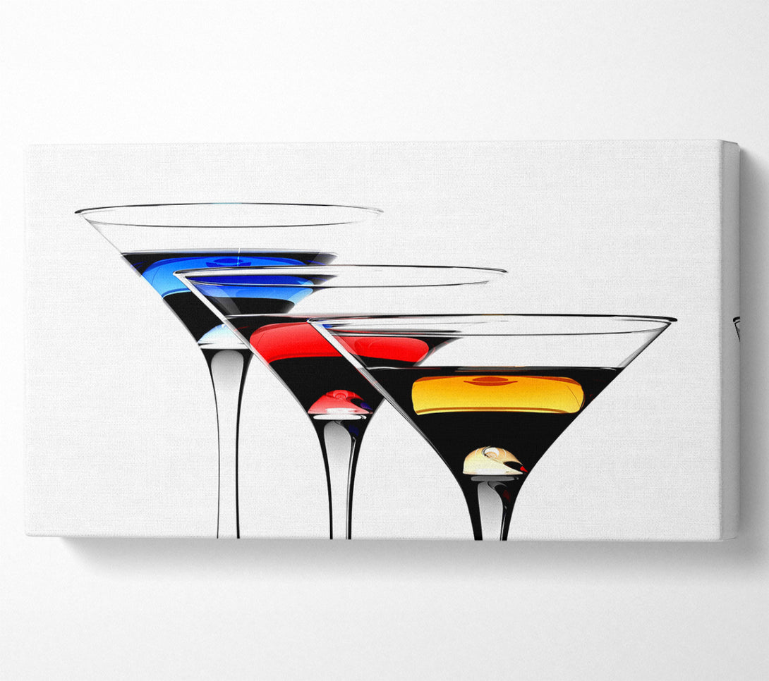  A Canvas Print of Cocktail Trio Canvas Print