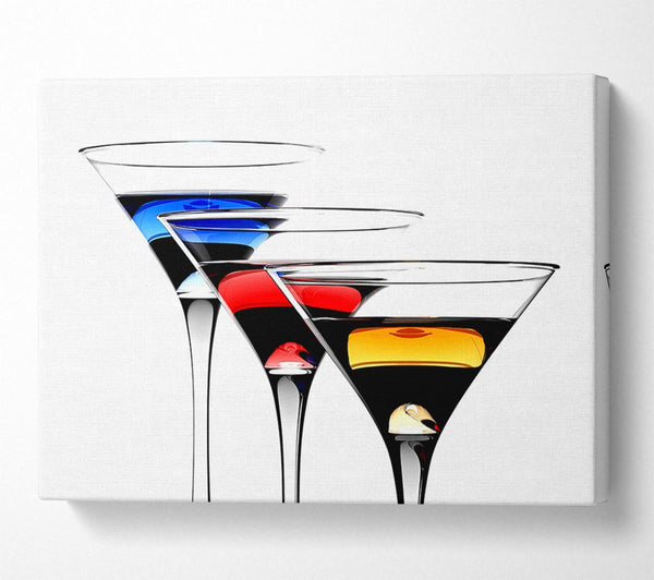  A Canvas Print of Cocktail Trio Canvas Print