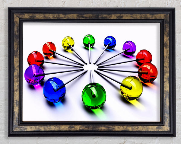 Lollypop Madness Framed Print