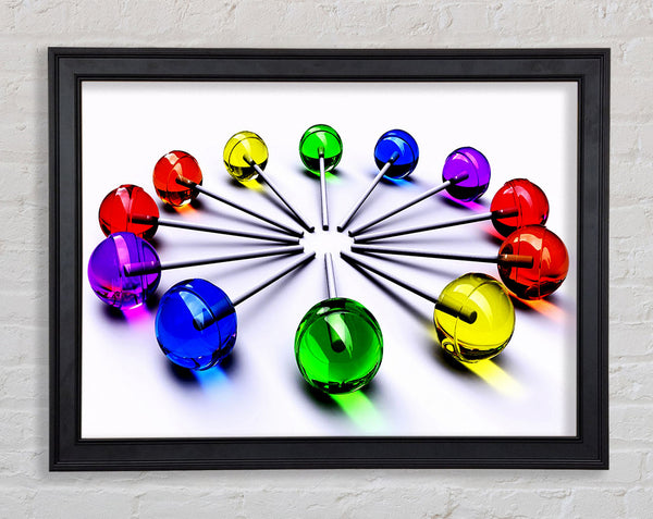Lollypop Madness Framed Print