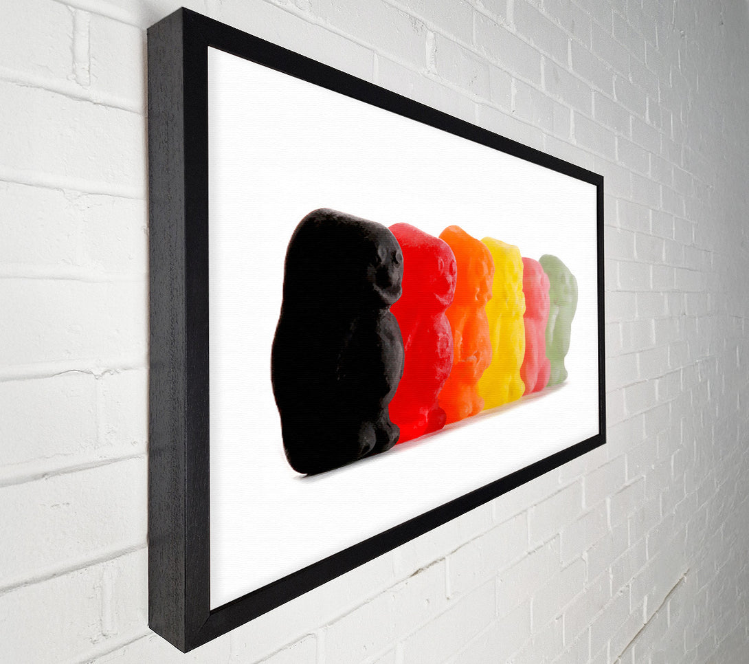  A Canvas Print of Jelly Baby Smiles Canvas Print