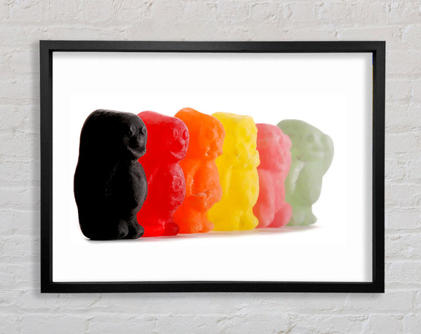 Jelly Baby Smiles Framed Print