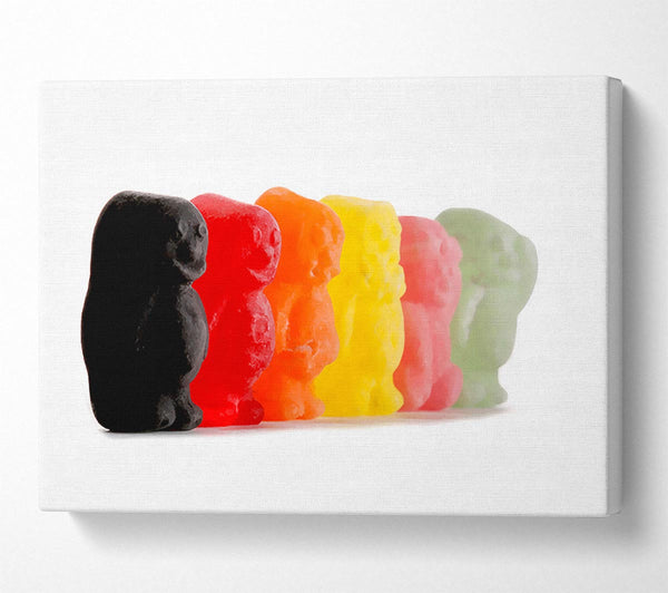  A Canvas Print of Jelly Baby Smiles Canvas Print