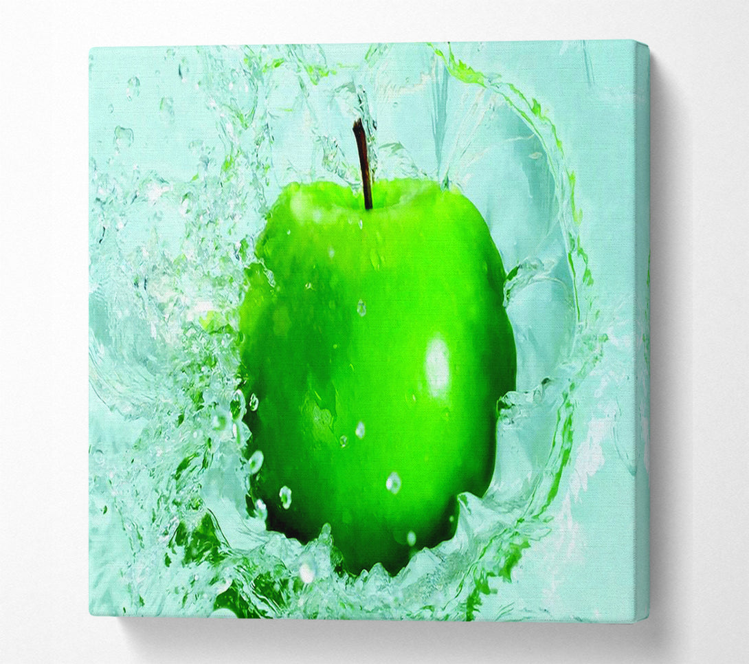  A Canvas Print of Apple Splash Canvas Print