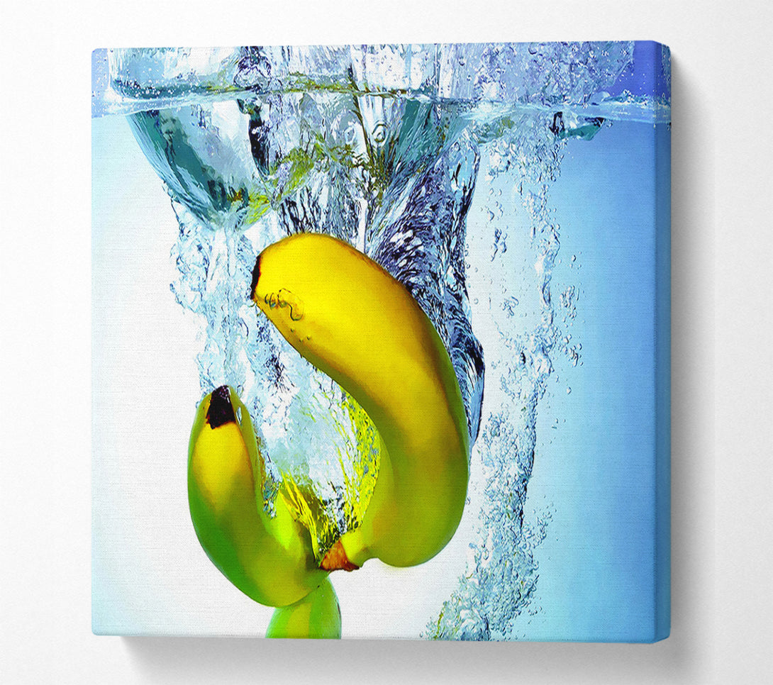  A Canvas Print of Banana Splash Canvas Art