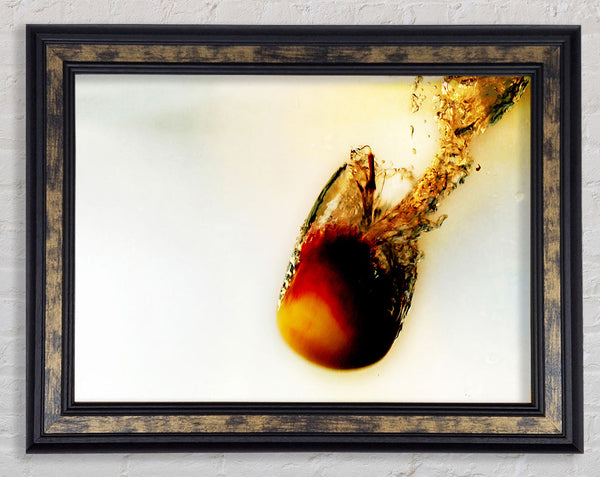 Peach Water Fizz Framed Print