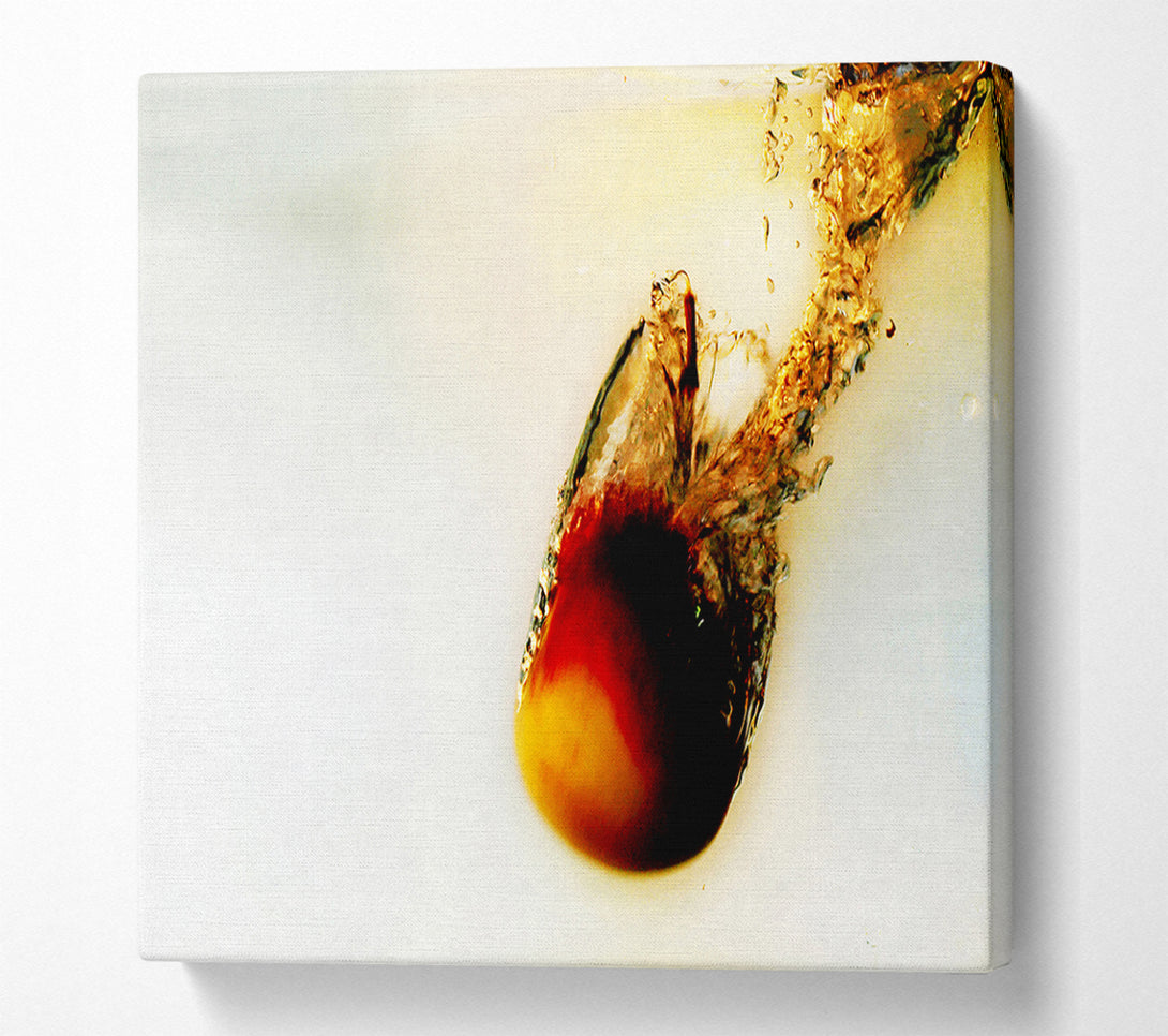  A Canvas Print of Peach Water Fizz Canvas Art