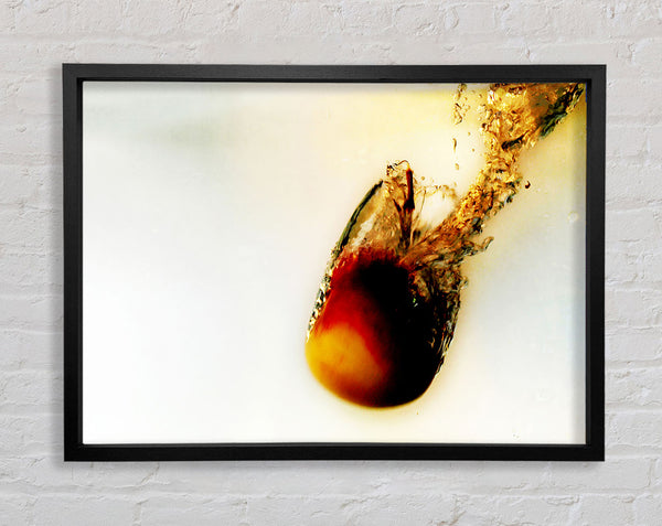 Peach Water Fizz Framed Print