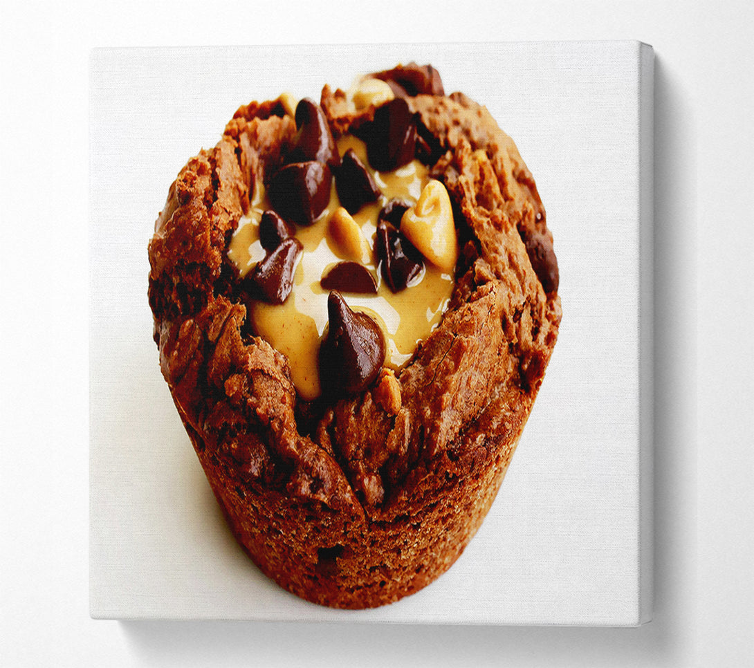 A Canvas Print of Chocolate Caramel Muffin Canvas Wall Art